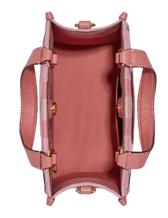 Coach Dempsey Tote 22 In Signature Jacquard With Stripe And Coach Patch