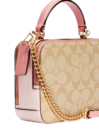 Coach Disney X Coach Box Crossbody In Signature Canvas With Patches