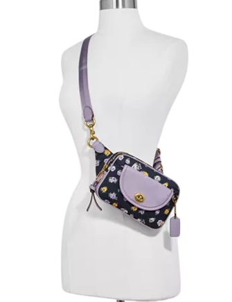 Coach Floral Print Nylon Belt Bag
