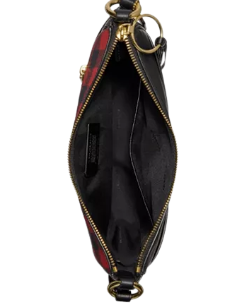 Coach Gingham Print Chaise Crossbody