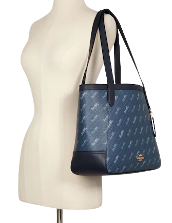 Coach Horse And Carriage Tote With Horse And Carriage Dot Print