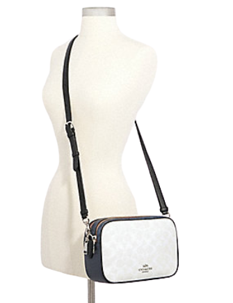 Coach Jes Crossbody in Blocked Signature Canvas