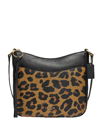 Coach Leopard Print Chaise Crossbody
