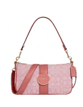 Coach Lonnie Baguette In Signature Jacquard