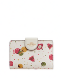 Coach Medium Corner Zip Wallet With Ornament Print