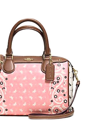Coach Mini Bennett Satchel in Butterfly Bandana Print Coated Canvas