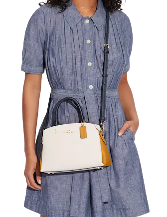 Coach Mini Lillie Carryall In Colorblock
