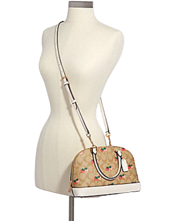 Coach Mini Sierra Satchel With Strawberry Print