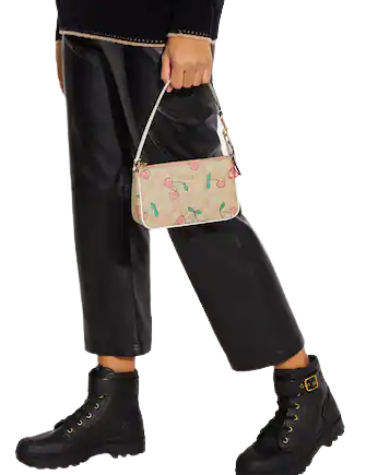 Coach Nolita 19 In Signature Canvas With Heart Cherry Print