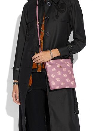 Coach Rose Print Messenger Crossbody
