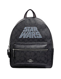 Coach Star Wars X Medium Charlie Backpack in Signature Canvas With Glitter Logo