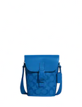 Coach Track Small Flap Crossbody In Signature Canvas