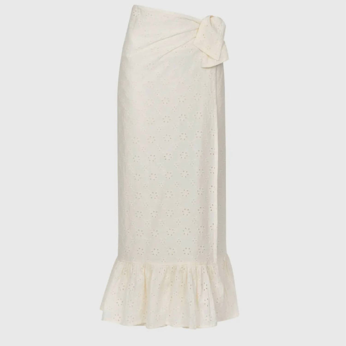 Eyelet Sarong In Ivory