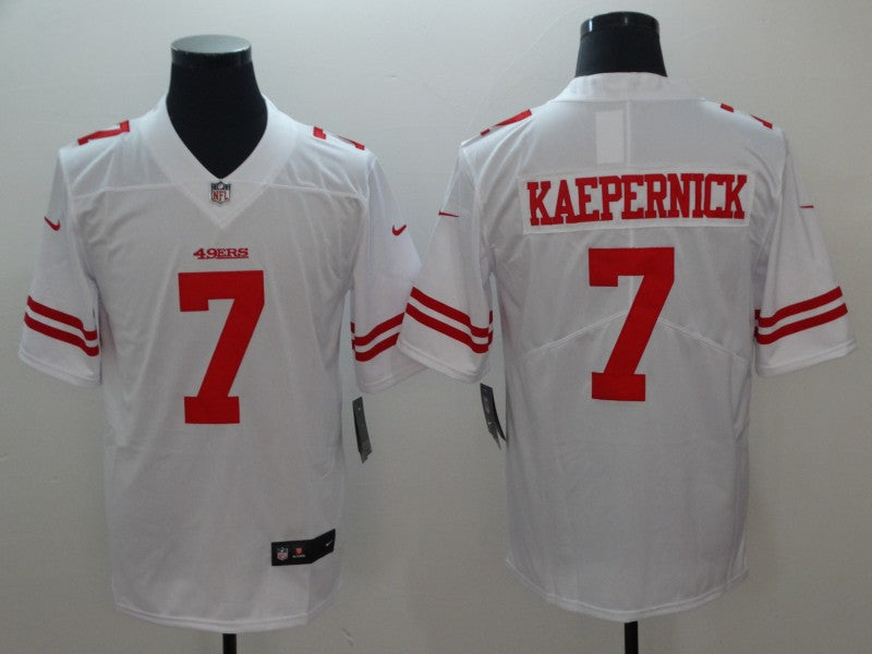 Men's San Francisco 49ers Colin Kaepernick #7 White Player Game jersey