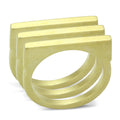 Matte Gold Brass Ring with No Stone