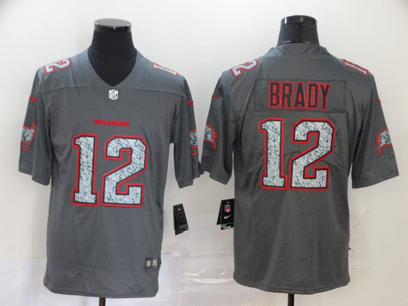 Men's Tampa Bay Buccaneers Tom Brady #12 Gray Alternate Game jersey