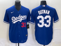 Men's Los Angeles Dodgers James Outman #33 Royal Replica Player jersey