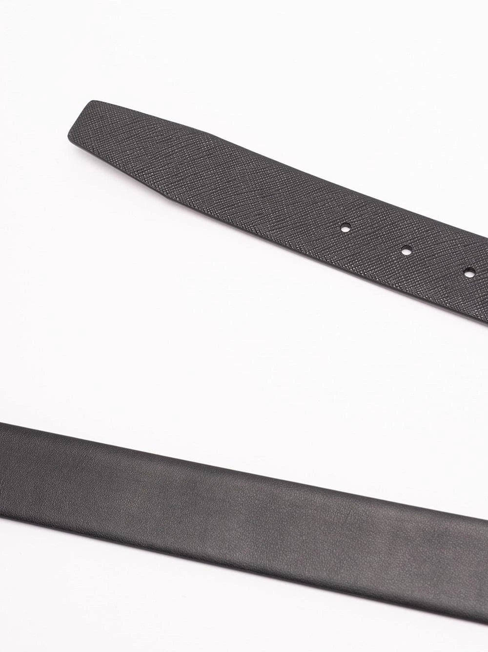 Prada Men Saffiano Leather Reversible Belt