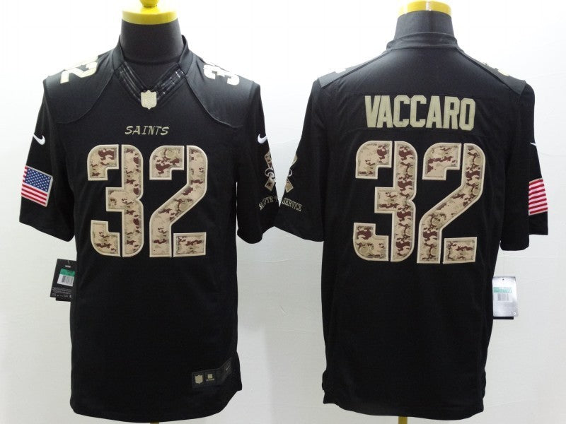 Men's New Orleans Saints Kenny Vaccaro #32 Black Game Player jersey