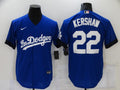 Men's Los Angeles Dodgers Clayton Kershaw #22 Blue Stitched jersey