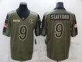 Men's Los Angeles Rams Matthew Stafford #9 Brown Game jersey