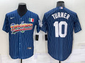 Men's Los Angeles Dodgers Justin Turner #10 Blue Authentic Game jersey
