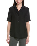 Lafayette 148 New York Silk Button Top