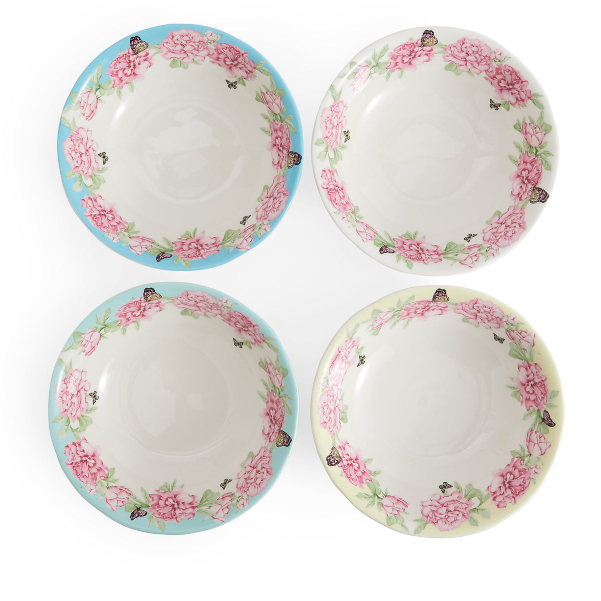 Miranda Kerr  Everyday Friendship Pasta Bowl 4 Piece Set, Mixed Pattern