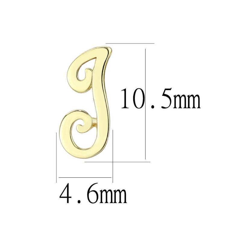 Flash Gold Brass Earrings with No Stone