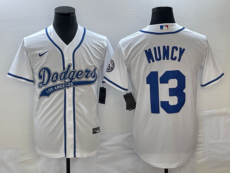 Men's Los Angeles Dodgers Max Muncy #13 White Player jersey Joint Edition