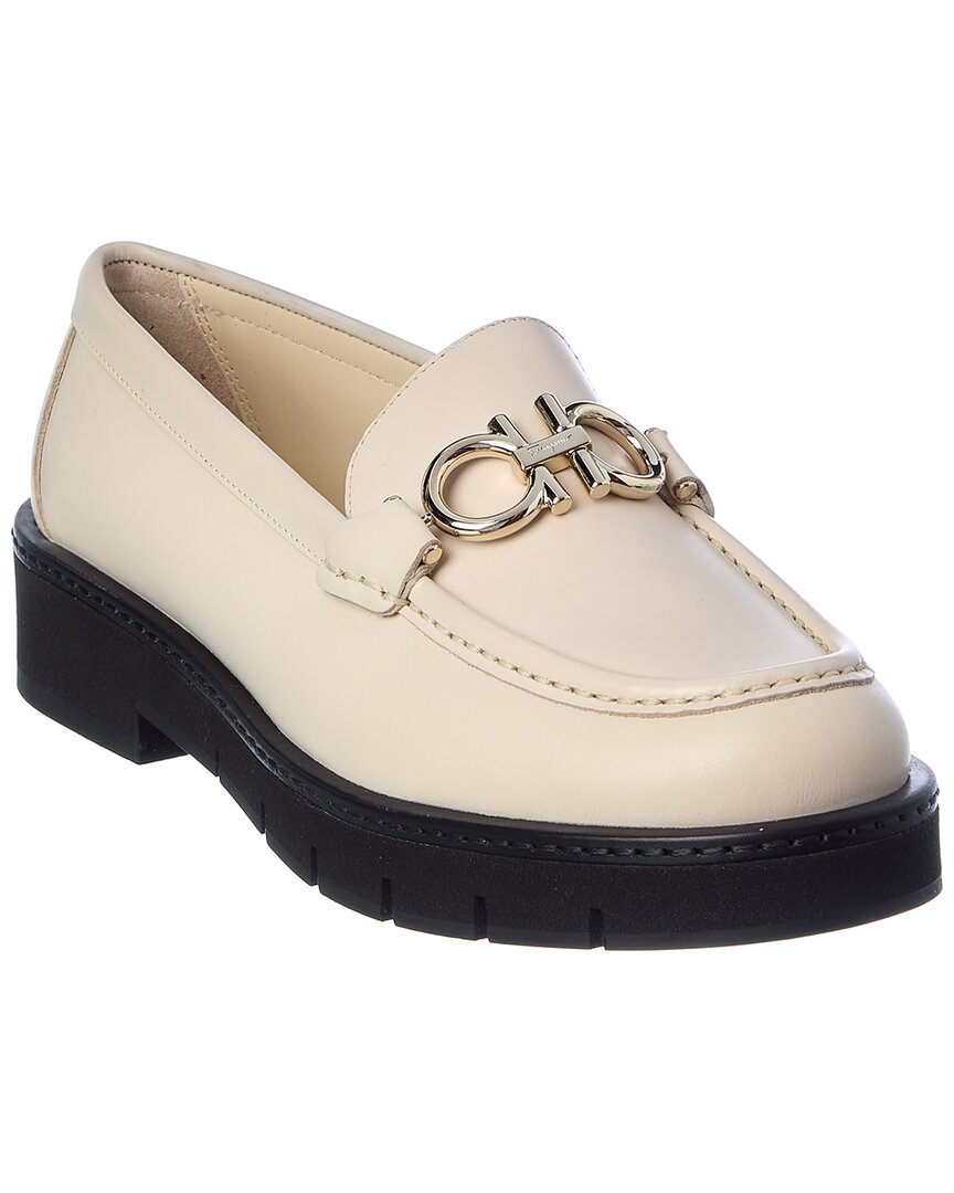 Ferragamo Rolo Lug Leather Loafer