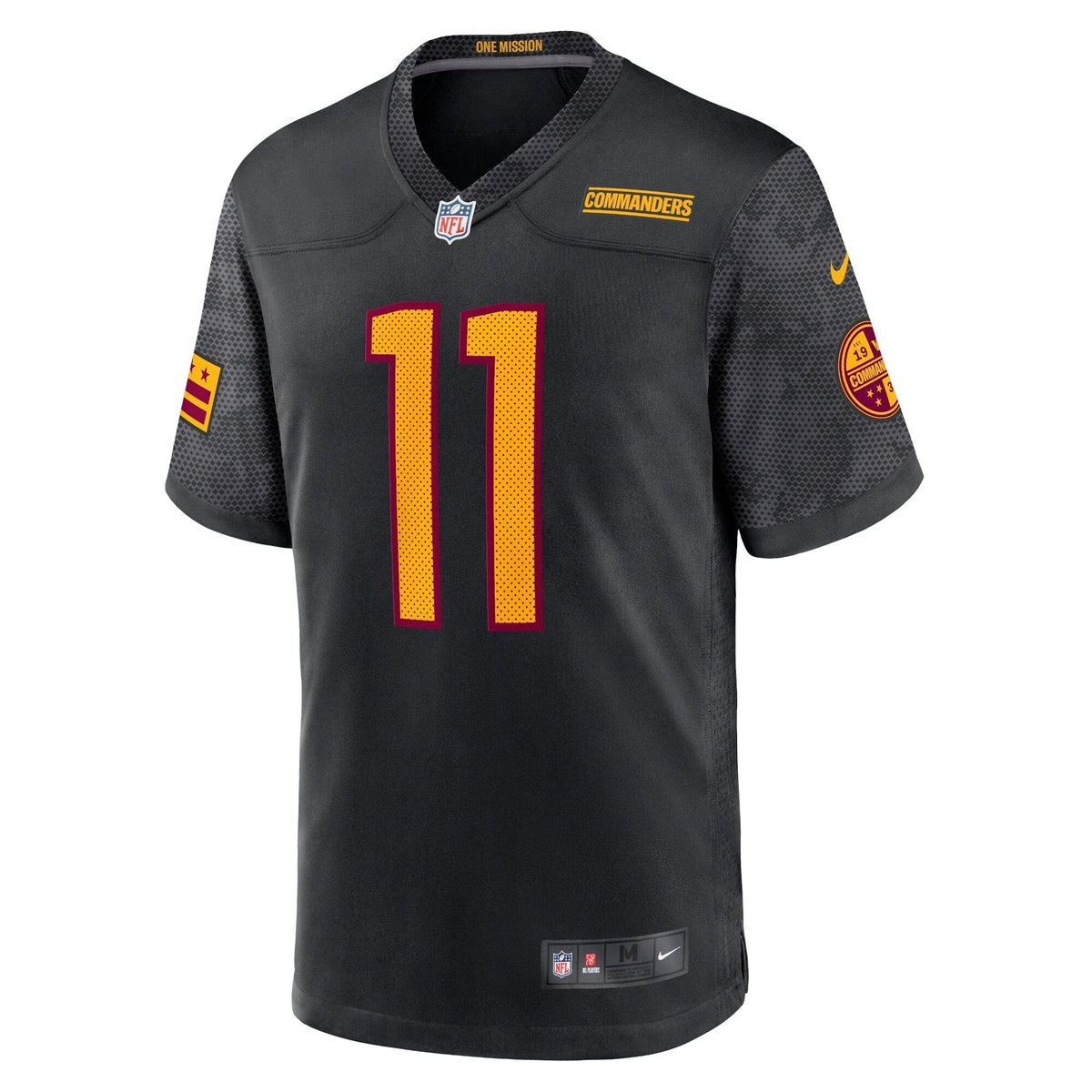 Carson Wentz Washington Commanders Nike Alternate Game   Jersey - Black