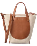 Longchamp Epure Canvas & Leather Crossbody