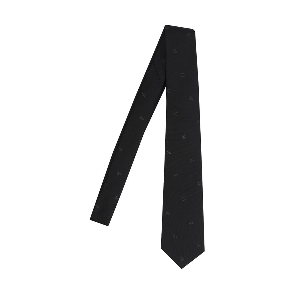 Gucci Men Double G Silk Tie