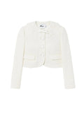 Self-Portrait Women Boucle Lace Collar Jacket