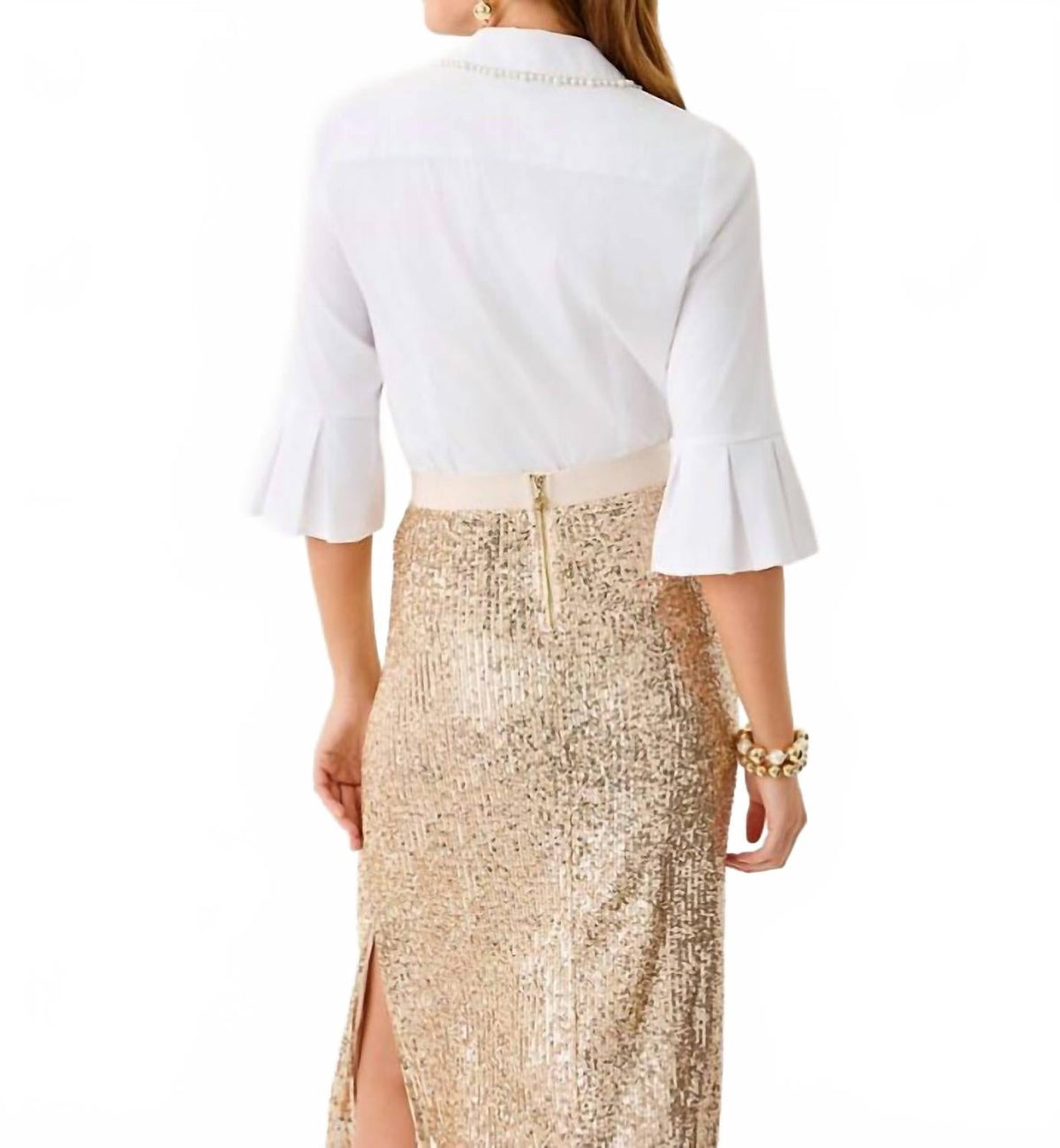 Pearl Lilly Shirt In Resort White