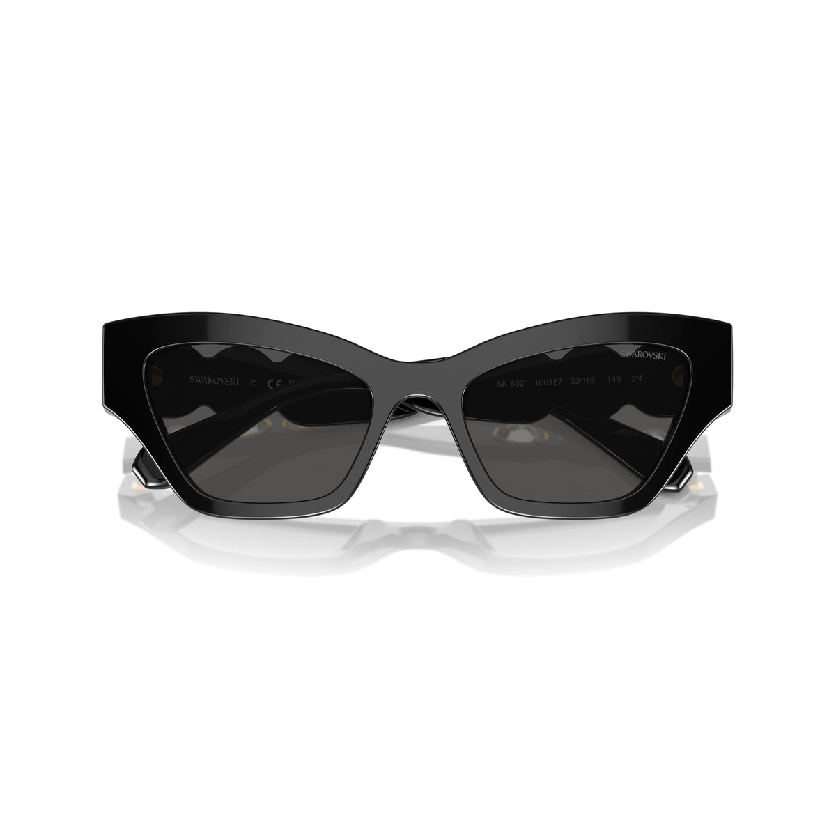 0Sk6021 Cat-Eye Sunglasses with Crystal Embellishments