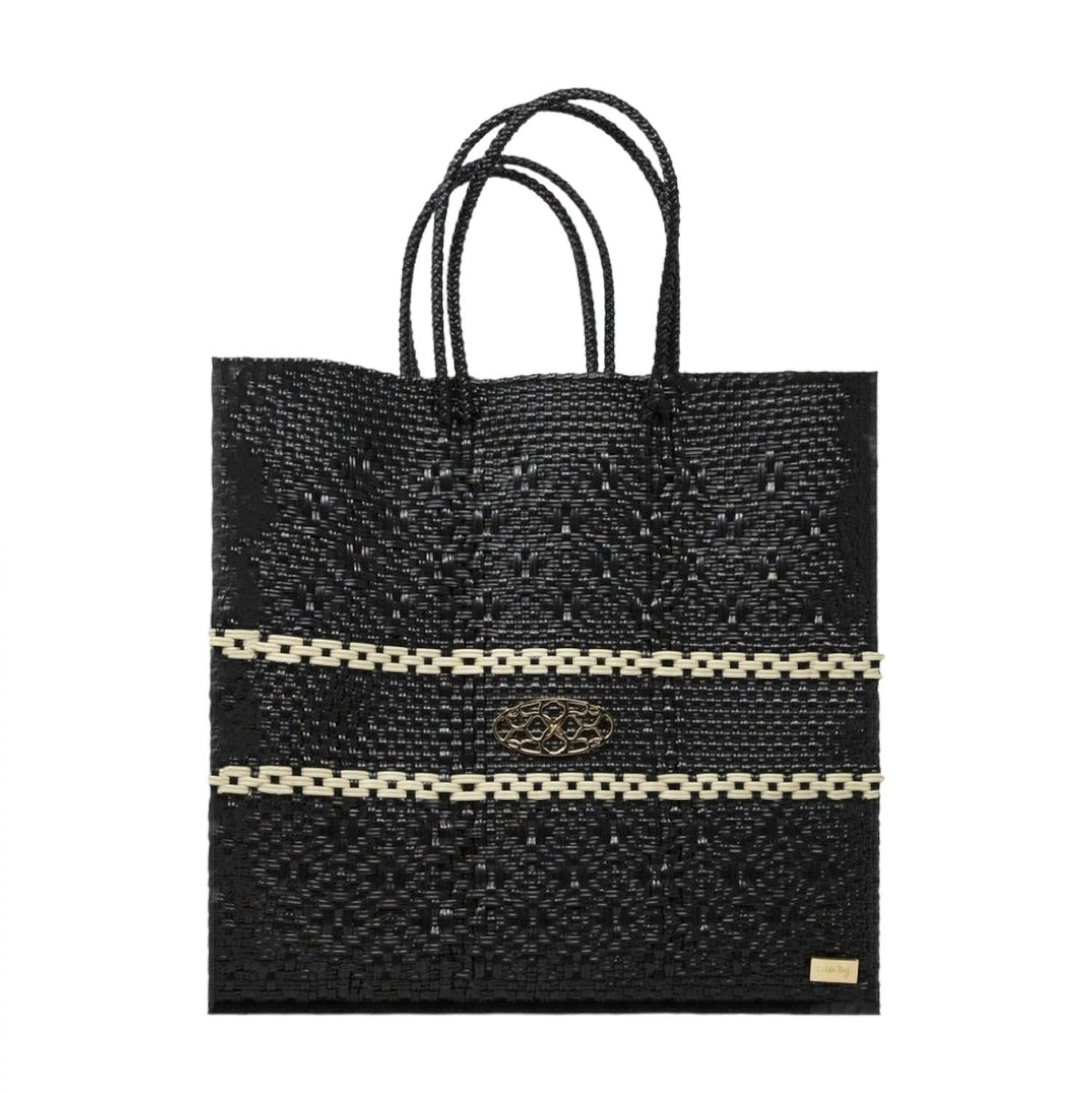 Women's Medium Line Tote Bag In Black