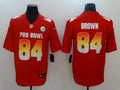 Men's Pittsburgh Steelers Antonio Brown #84 Red Player Game jersey