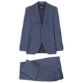 Two-piece regular-fit suit in virgin wool and silk
