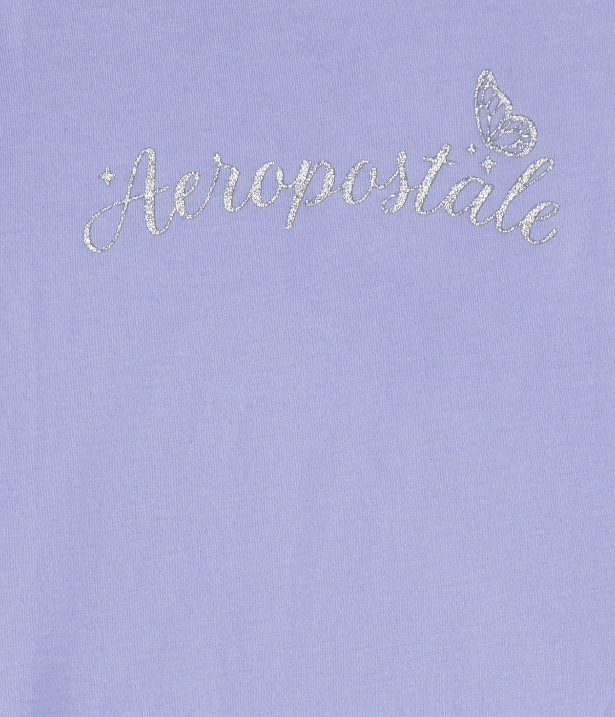 Aeropostale Butterfly Glitter Graphic Tee