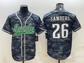 Men's Philadelphia Eagles Miles Sanders #26 Grey Camouflage Game jersey Joint Edition
