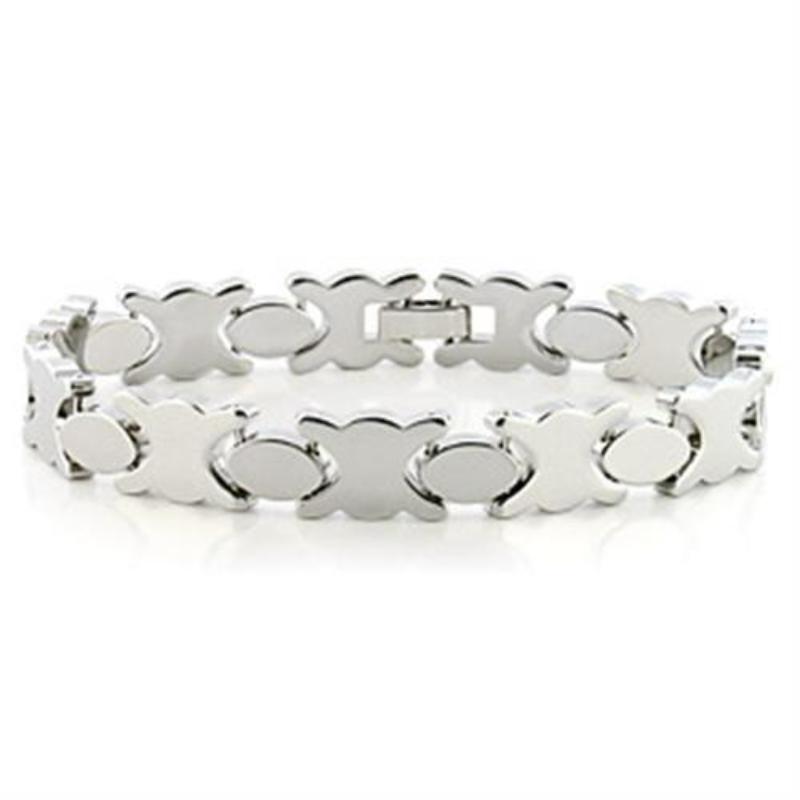 Imitation Rhodium Brass Bracelet with No Stone