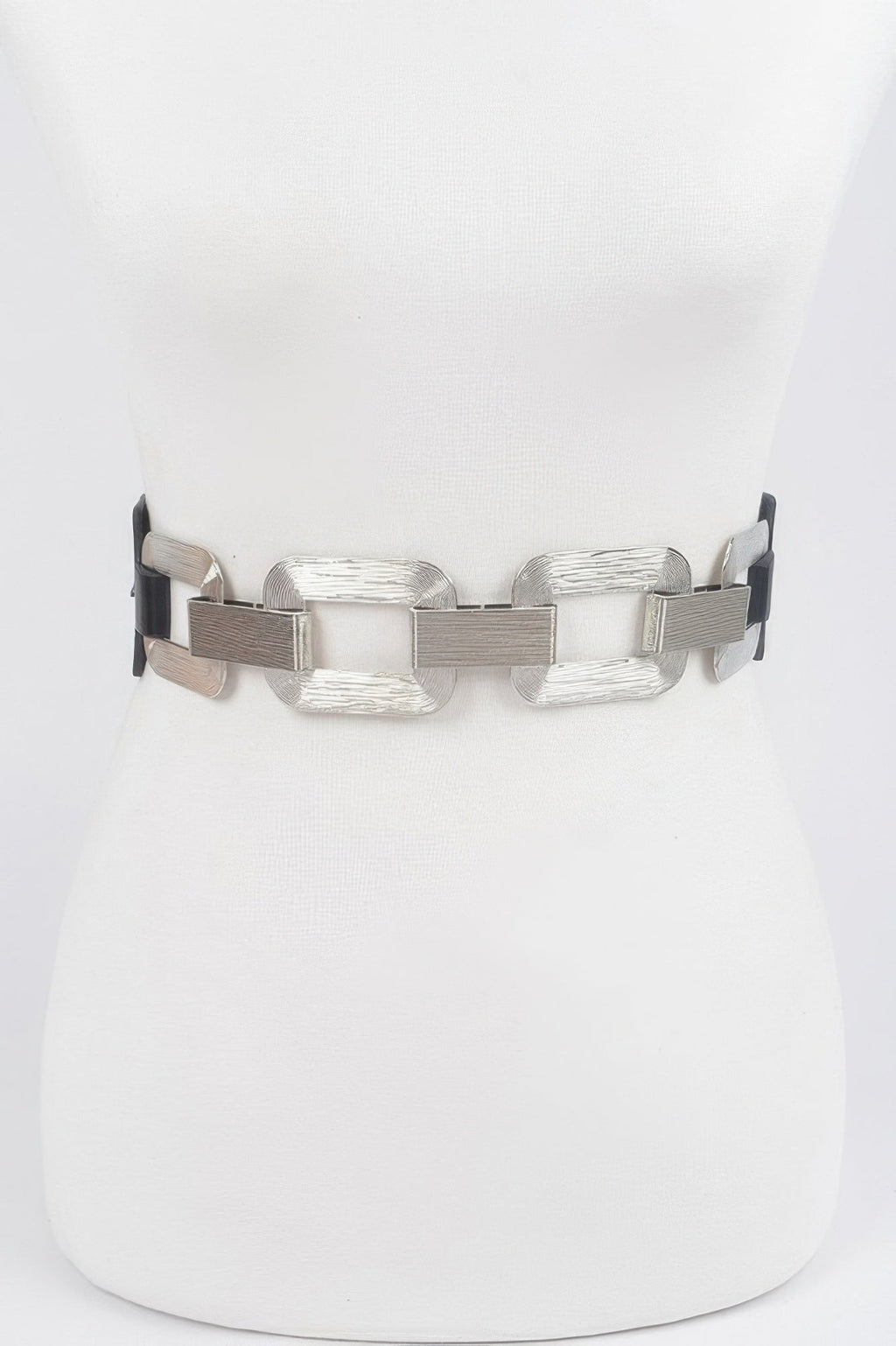 Faux Leather Multi Metal Buckle Plus Size Belt