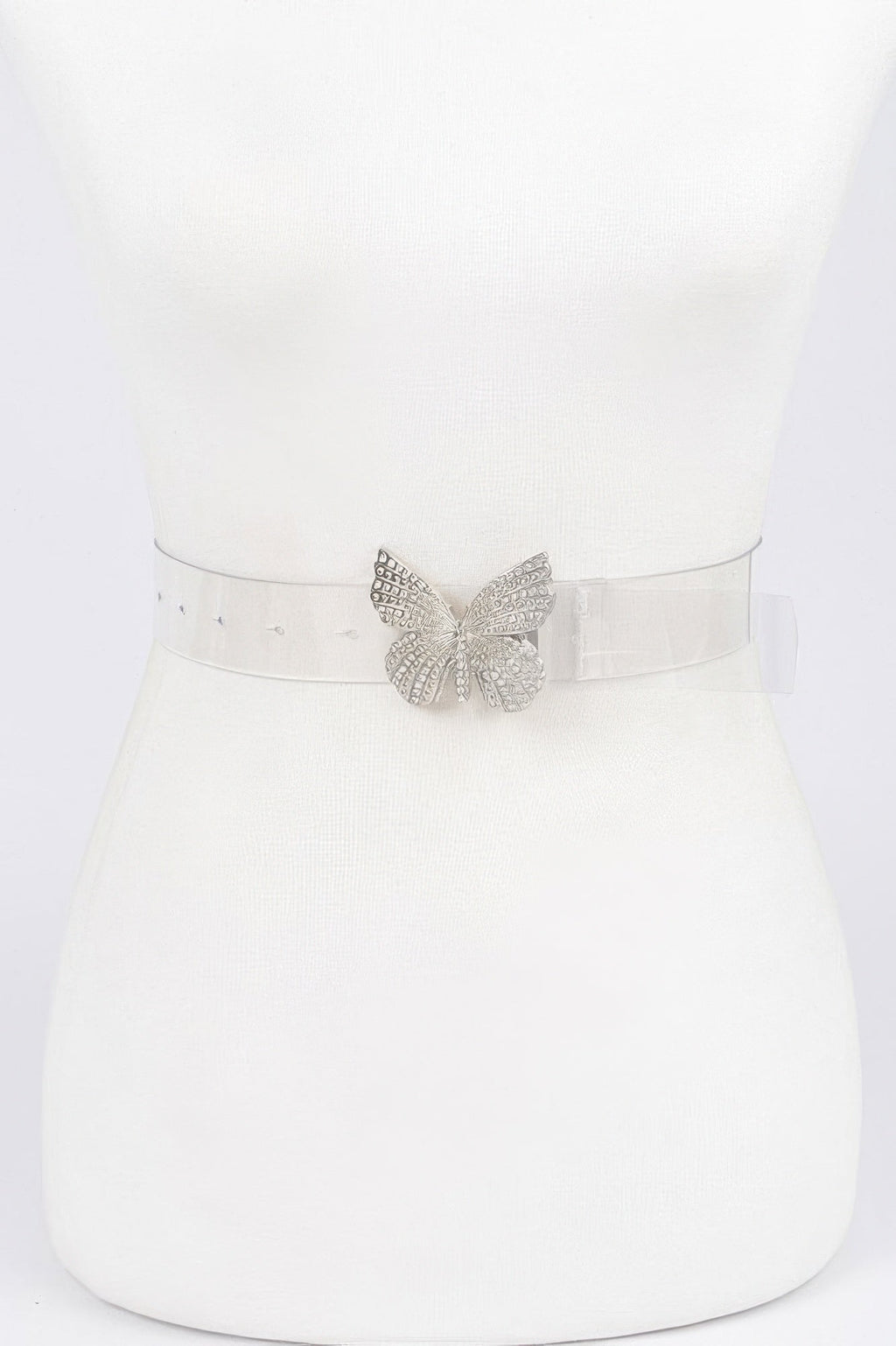 Rhinestone Butterfly Transparent Belt