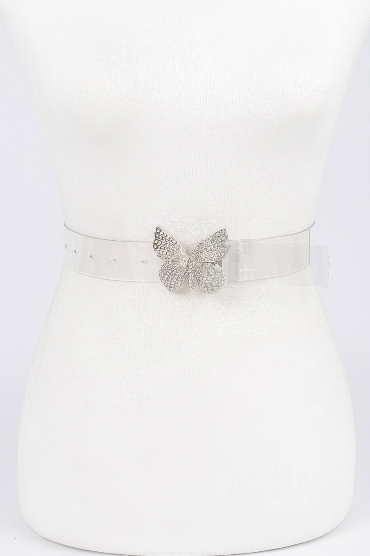 Rhinestone Butterfly Transparent Belt