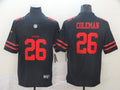 Men's San Francisco 49ers Tevin Coleman #26 Black Game jersey