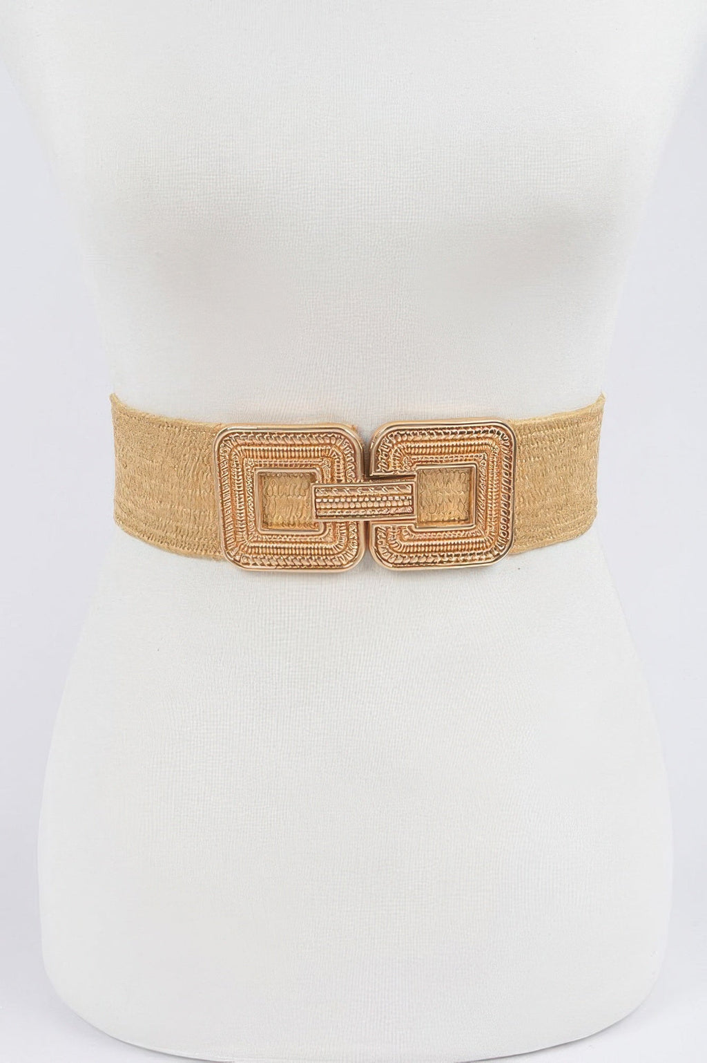 Metal Buckle Stretch Belt
