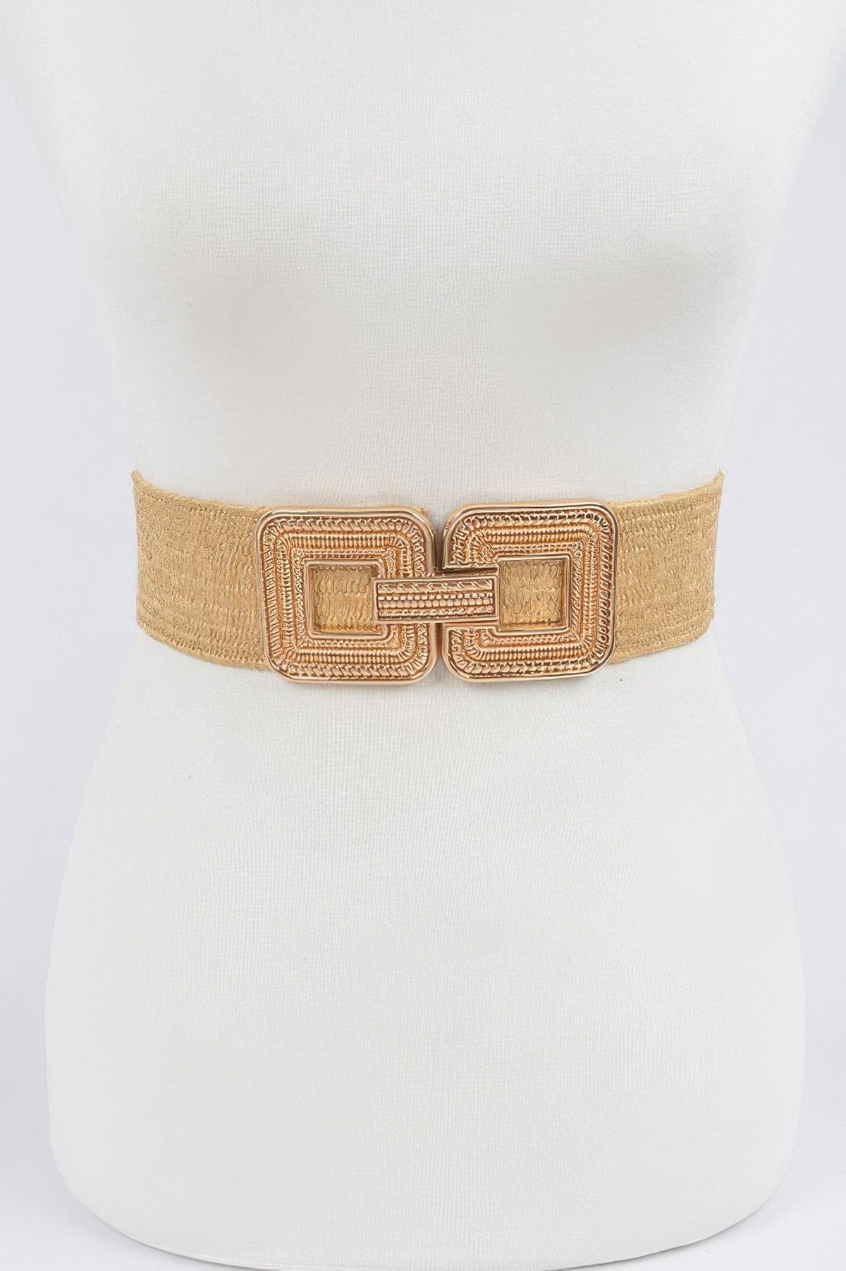 Metal Buckle Stretch Belt
