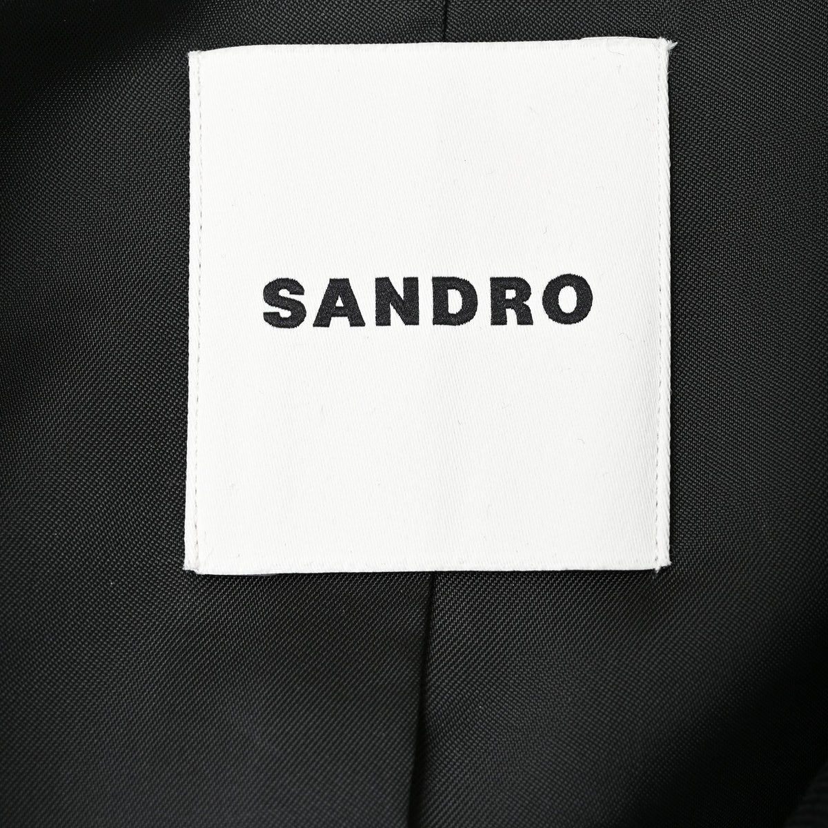 Sandro Paris Zip-Up Jacket in Black Polyester